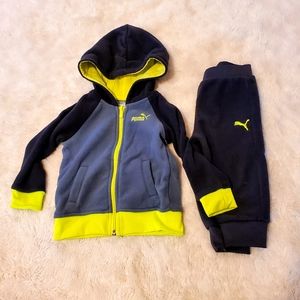 12m Puma Boys Sweater Pants outfit. EUC